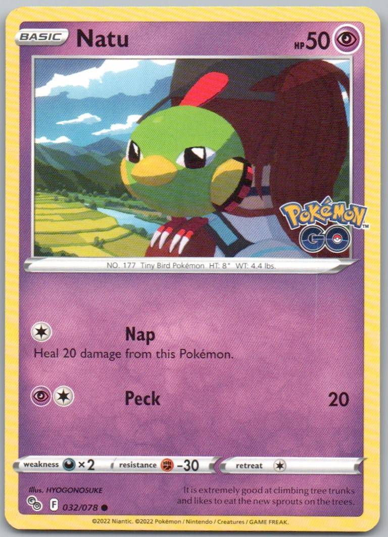 Natu 032 Normal Psychic Card - Pokemon GO
