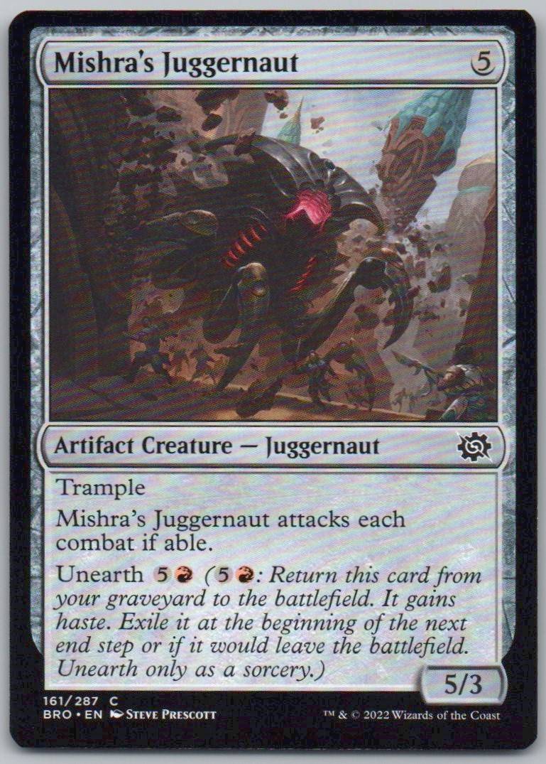 Mishra's Juggernaut 161 Normal Artifact Card - The Brothers' War