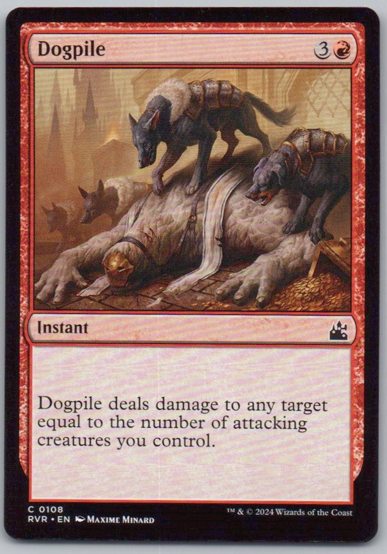 Dogpile 108 Normal Instant Card - Ravnica Remastered