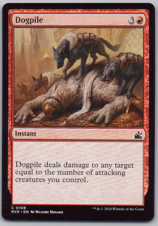 Dogpile 108 Normal Instant Card - Ravnica Remastered