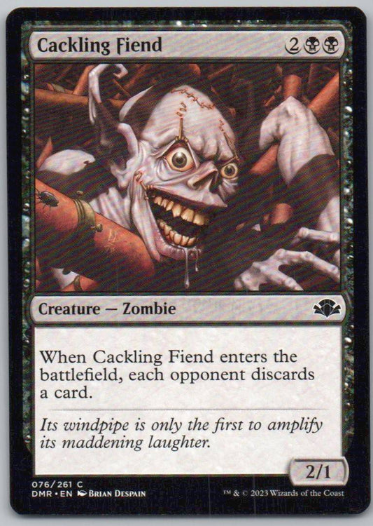 Cackling Fiend 76 Normal Creature Card - Dominaria Remastered