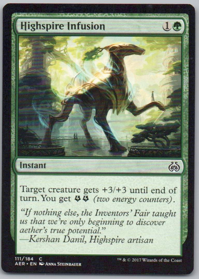 Highspire Infusion 111 Normal Instant Card - Aether Revolt