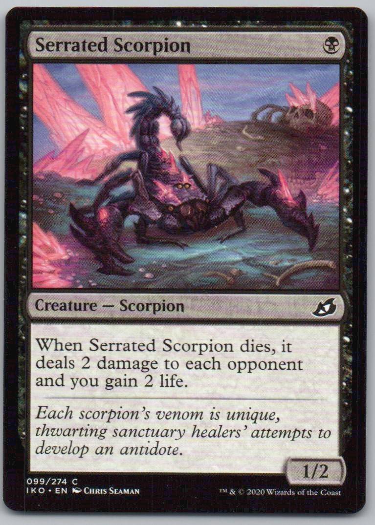 Serrated Scorpion 99 0 Creature Card - Ikoria: Lair of Behemoths