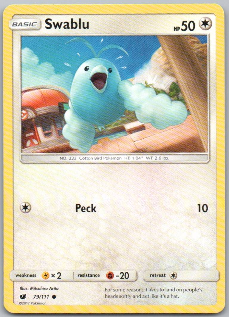 Swablu 79 Normal Colorless Card - Crimson Invasion
