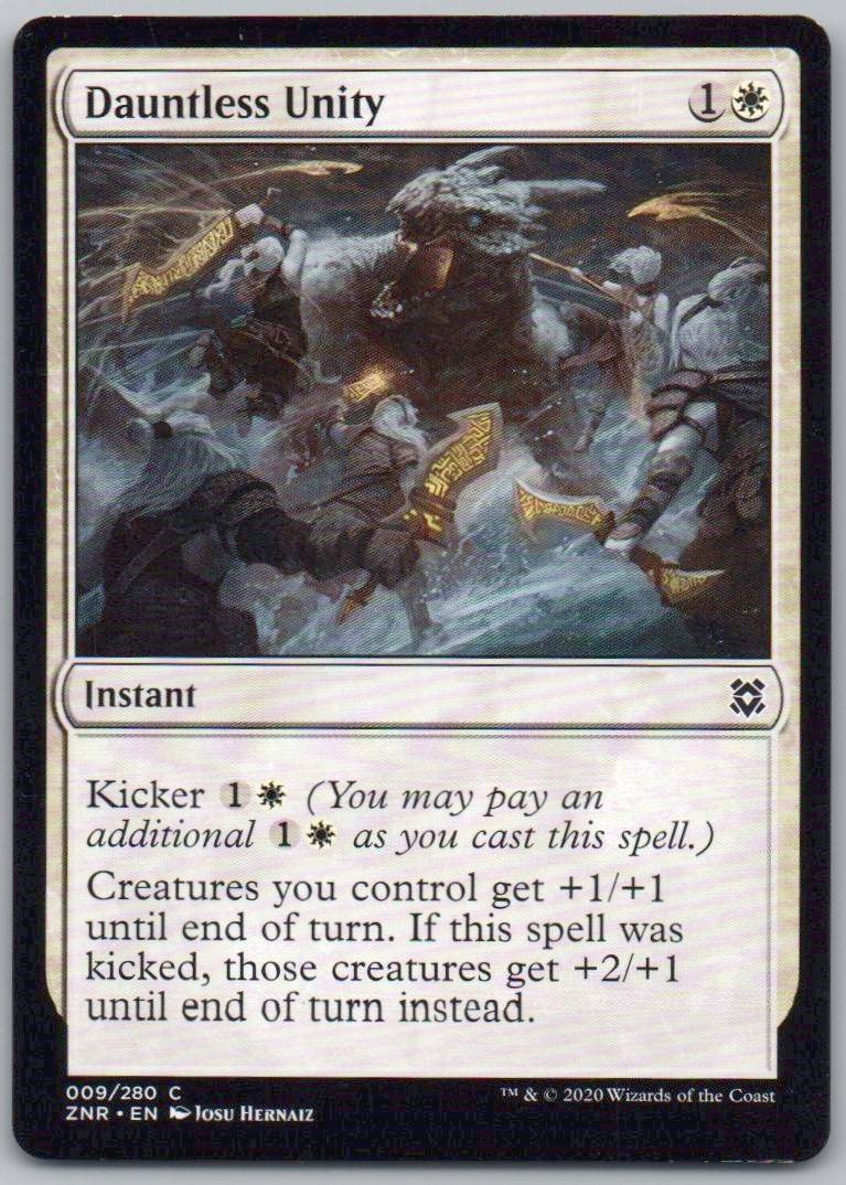 Dauntless Unity 9 Normal Instant Card - Zendikar Rising