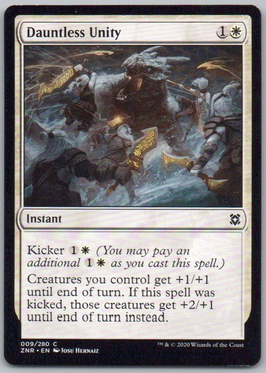 Dauntless Unity 9 Normal Instant Card - Zendikar Rising