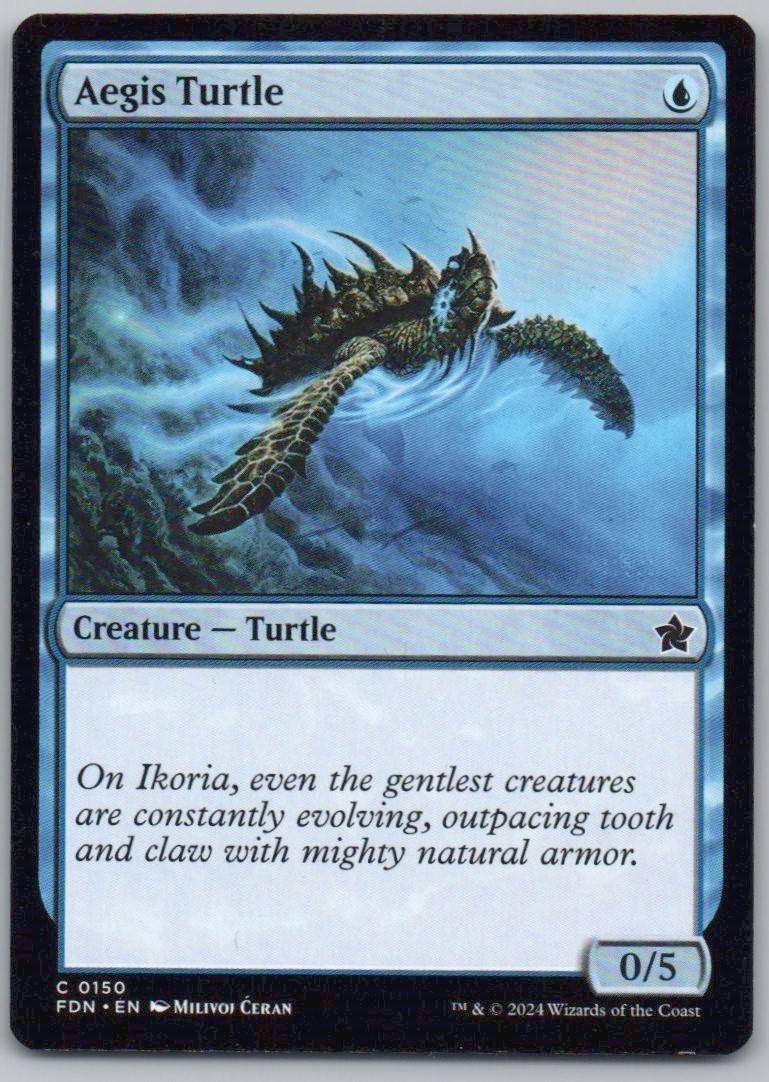 Aegis Turtle 150 Normal Creature Card - Foundations