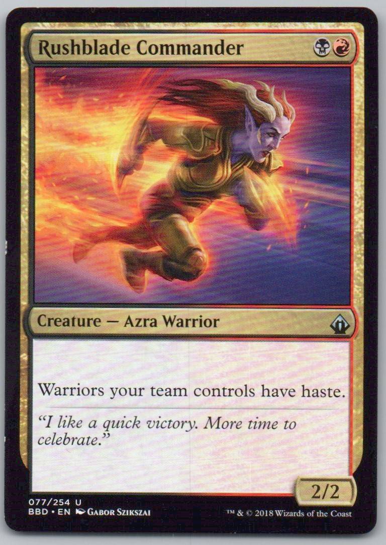 Rushblade Commander 77 Normal Creature Card - Battlebond