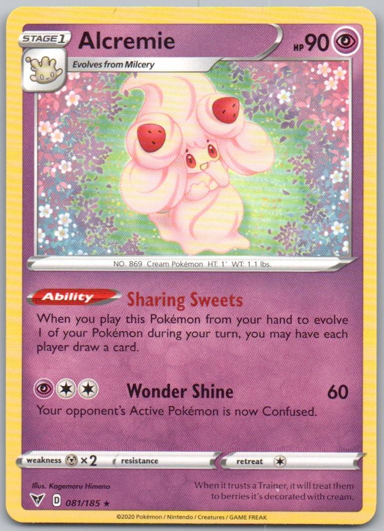 Alcremie 081 Normal Psychic Card - Vivid Voltage