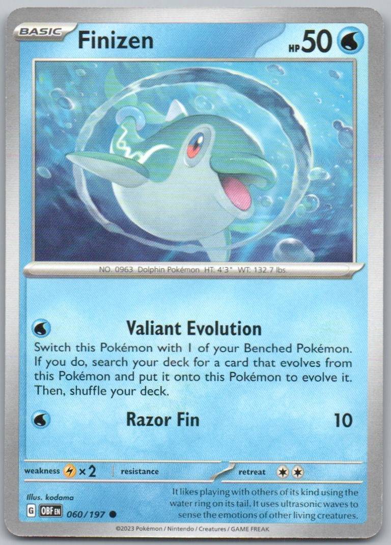 Finizen 060 Normal Water Card - Obsidian Flames