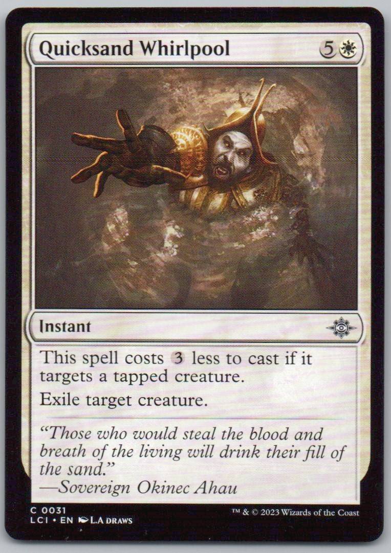 Quicksand Whirlpool 31 0 Instant Card - The Lost Caverns of Ixalan