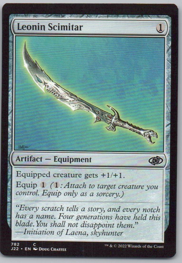 Leonin Scimitar 782 0 Artifact Card - Jumpstart 2022
