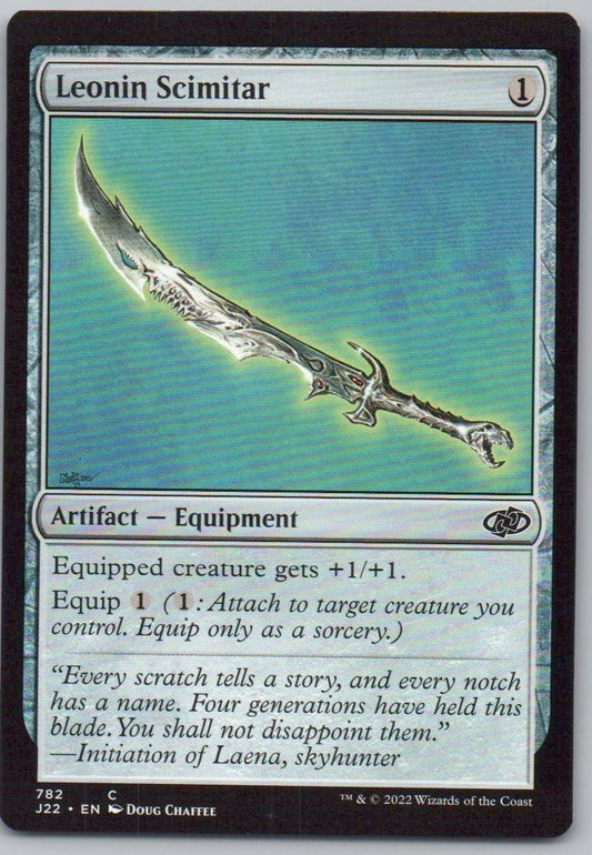 Leonin Scimitar 782 0 Artifact Card - Jumpstart 2022