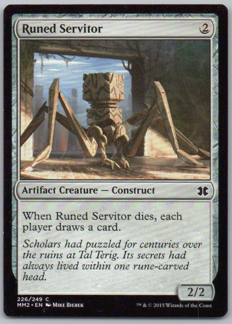 Runed Servitor 226 Normal Artifact Card - Modern Masters 2015
