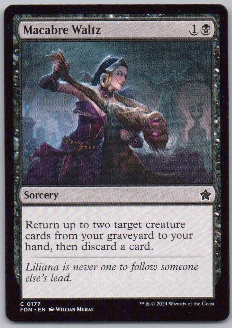 Macabre Waltz 177 Normal Sorcery Card - Foundations