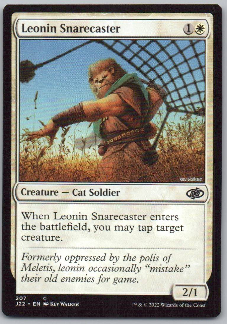 Leonin Snarecaster 207 0 Creature Card - Jumpstart 2022