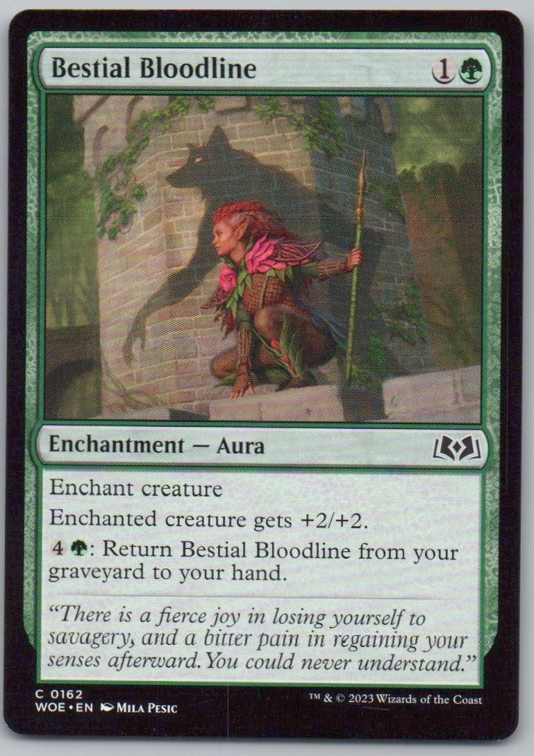 Bestial Bloodline 162 Normal Enchantment Card - Wilds of Eldraine