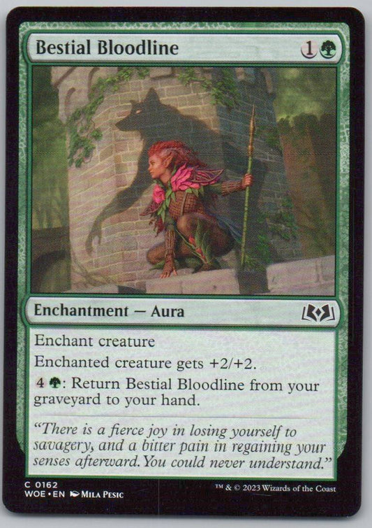 Bestial Bloodline 162 Normal Enchantment Card - Wilds of Eldraine