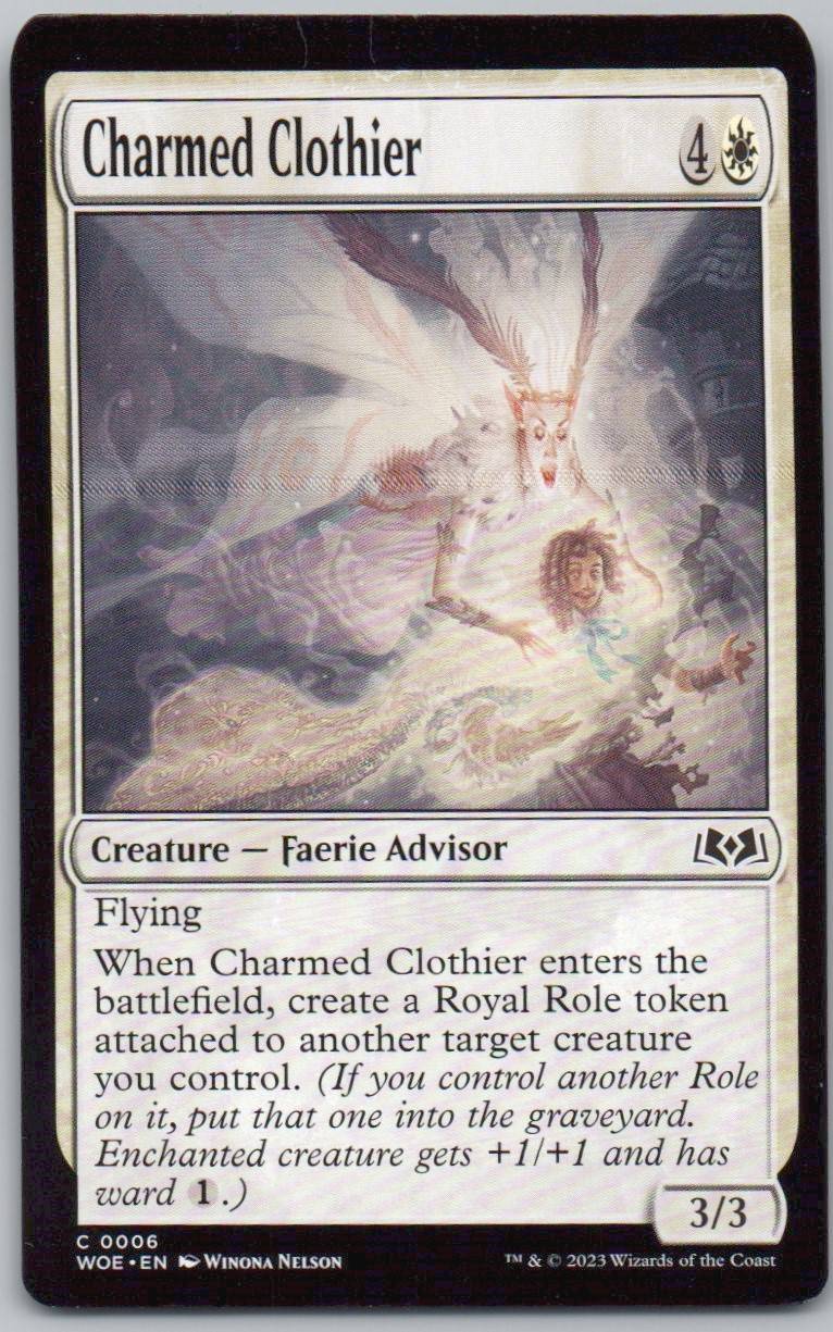 Charmed Clothier 6 Normal Creature Card - Wilds of Eldraine