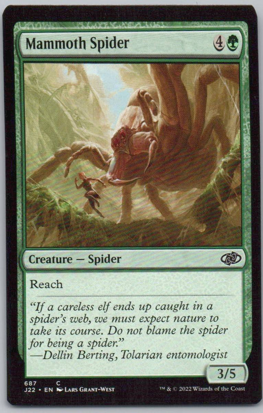 Mammoth Spider 687 0 Creature Card - Jumpstart 2022