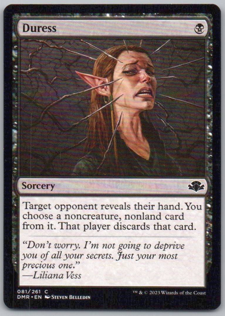 Duress 81 Normal Sorcery Card - Dominaria Remastered