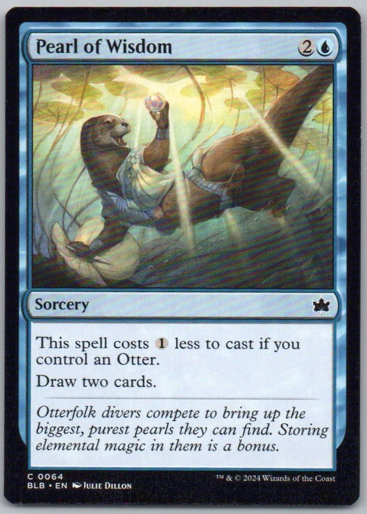 Pearl of Wisdom 64 Normal Sorcery Card - Bloomburrow