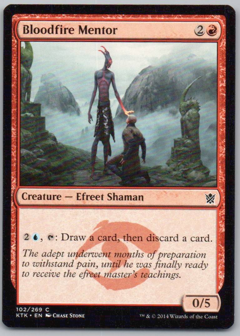 Bloodfire Mentor 102 Normal Creature Card - Khans of Tarkir