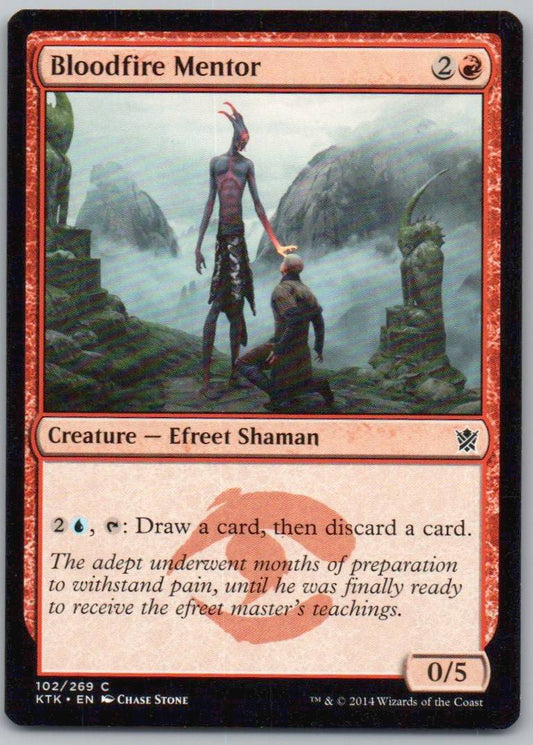 Bloodfire Mentor 102 Normal Creature Card - Khans of Tarkir