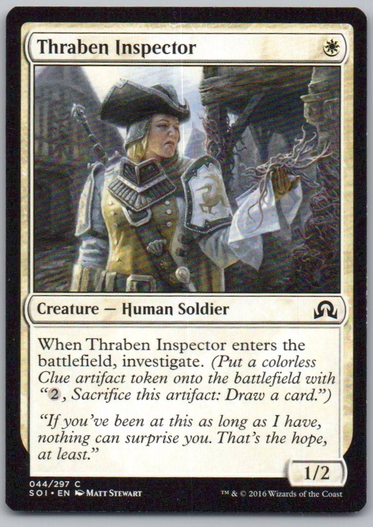 Thraben Inspector 44 Normal Creature Card - Shadows over Innistrad
