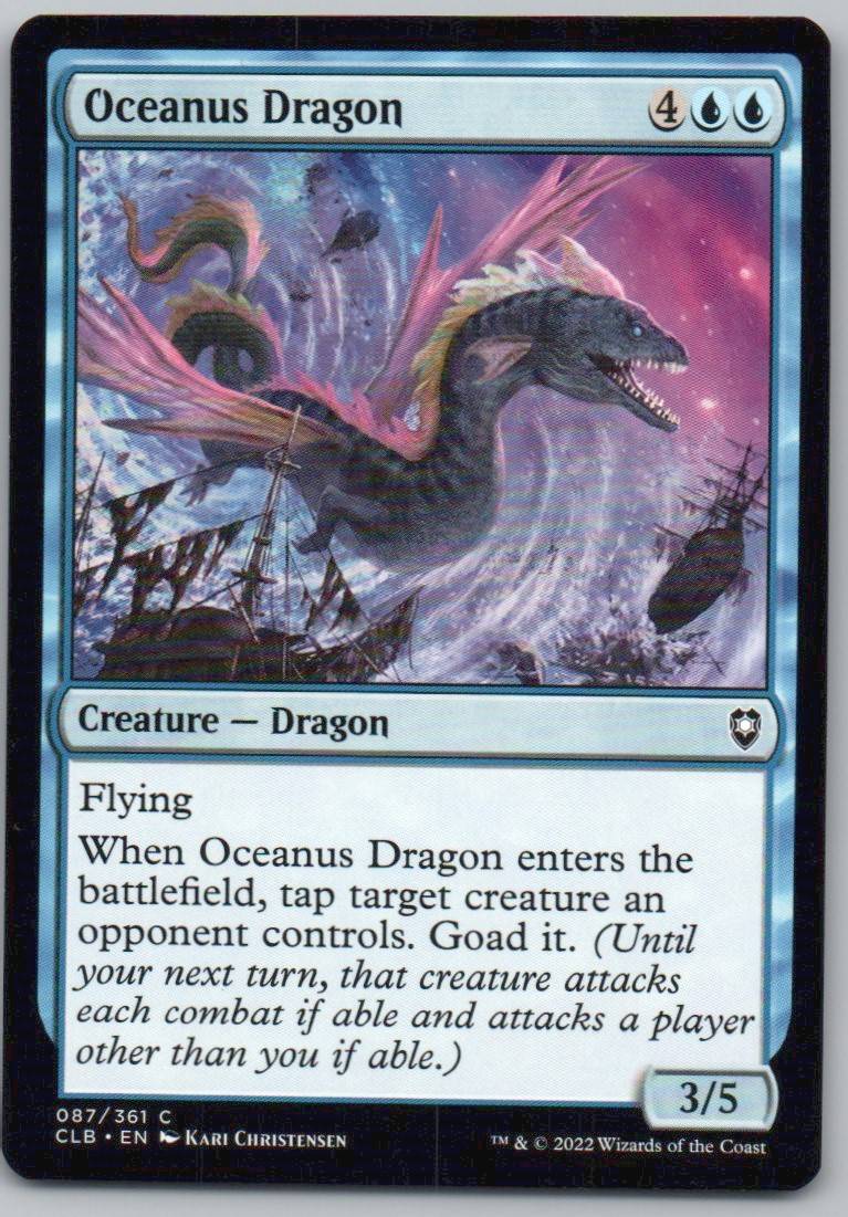 Oceanus Dragon 87 Normal Creature Card - Commander Legends: Battle for Baldur's Gate