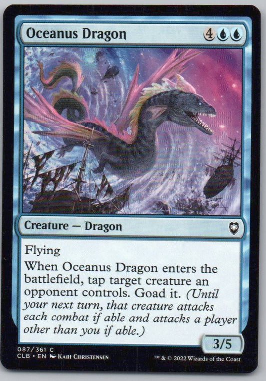 Oceanus Dragon 87 Normal Creature Card - Commander Legends: Battle for Baldur's Gate