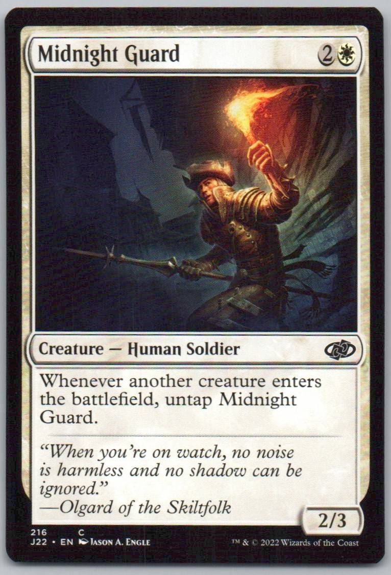 Midnight Guard 216 0 Creature Card - Jumpstart 2022