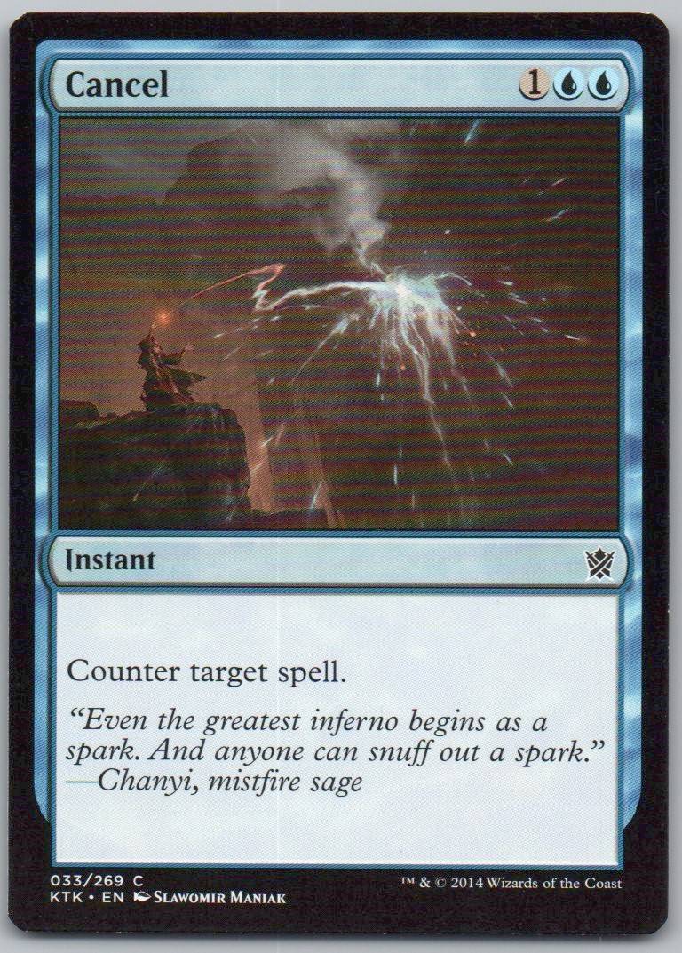Cancel 33 Normal Instant Card - Khans of Tarkir