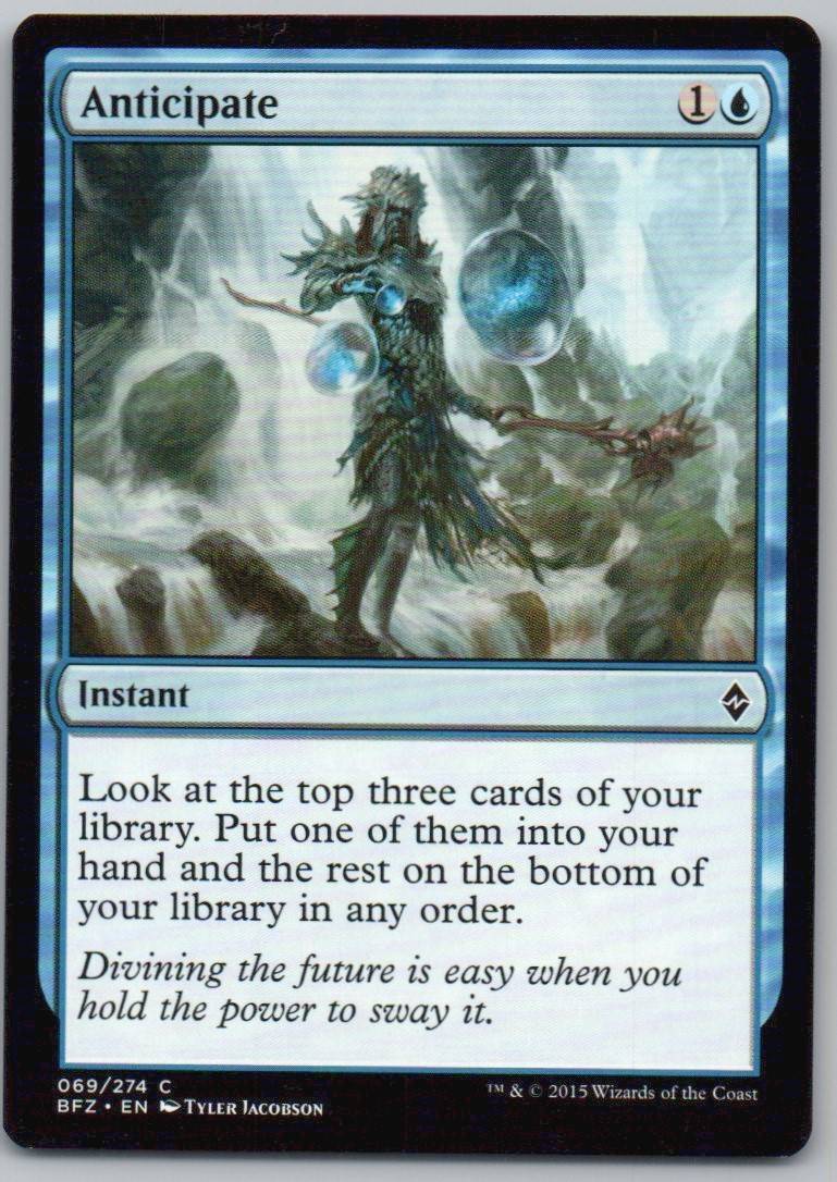 Anticipate 69 Normal Instant Card - Battle for Zendikar
