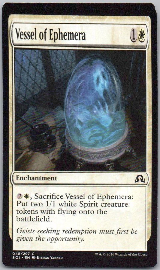 Vessel of Ephemera 48 Normal Enchantment Card - Shadows over Innistrad