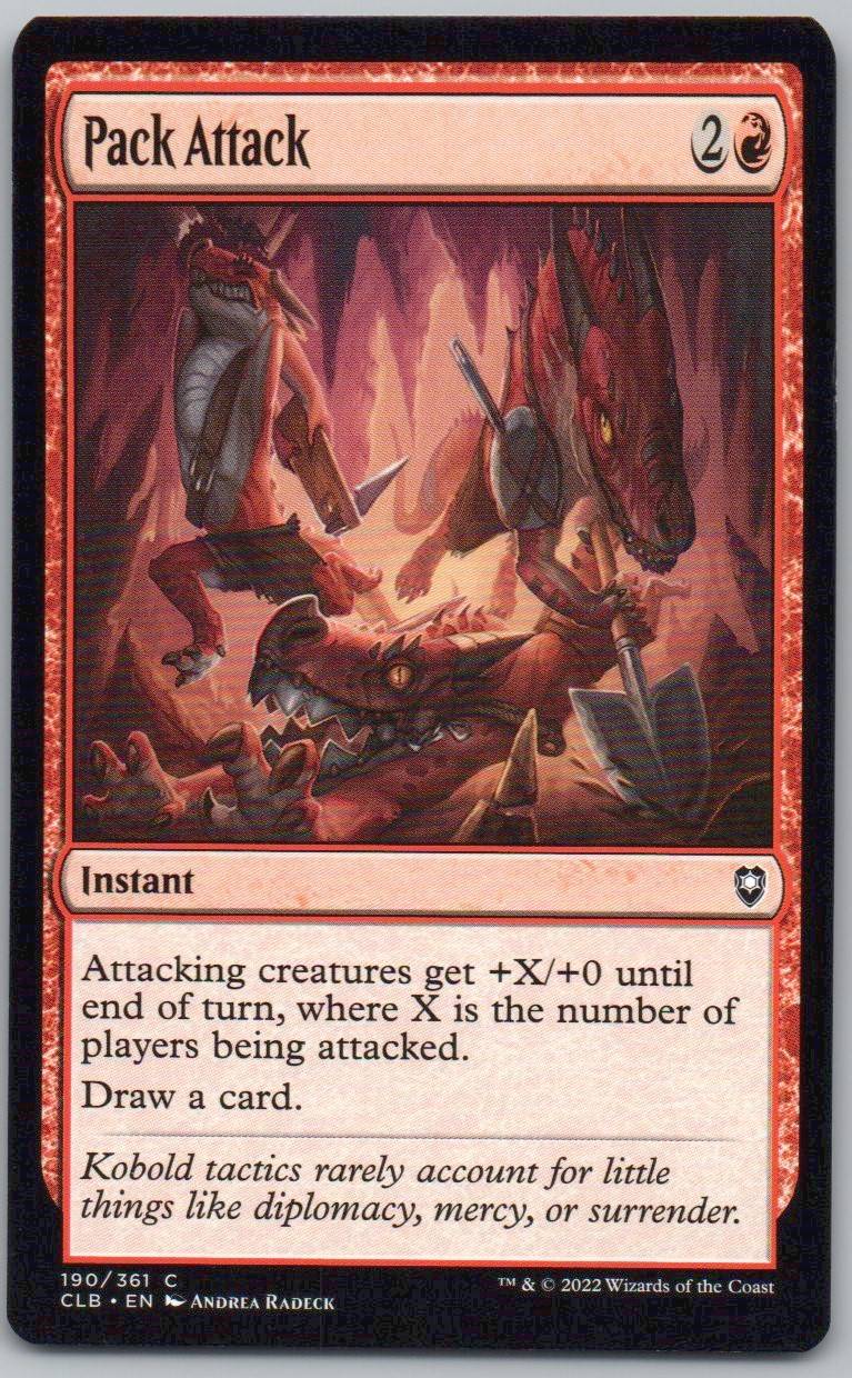 Pack Attack 190 Normal Instant Card - Commander Legends: Battle for Baldur's Gate