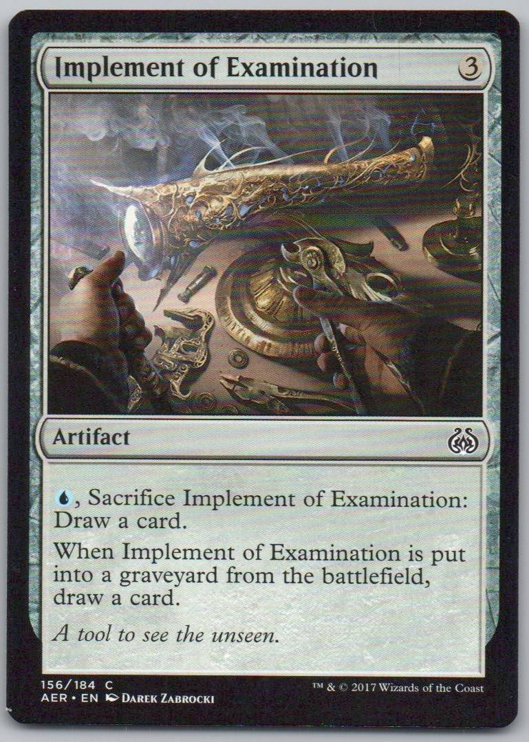 Implement of Examination 156 Normal Artifact Card - Aether Revolt