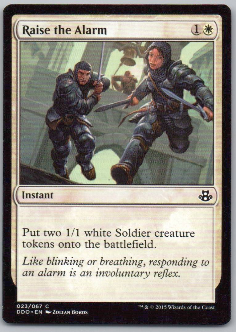 Raise the Alarm 23 Normal Instant Card - Duel Decks: Elspeth vs. Kiora