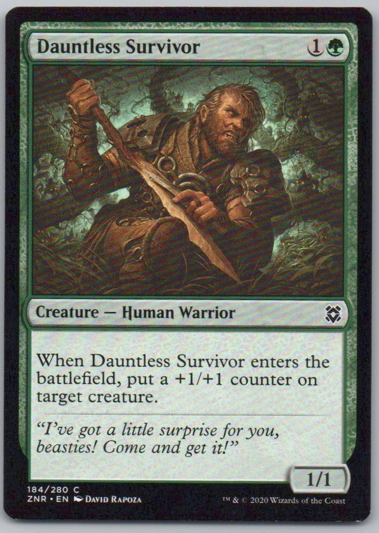 Dauntless Survivor 184 Normal Creature Card - Zendikar Rising