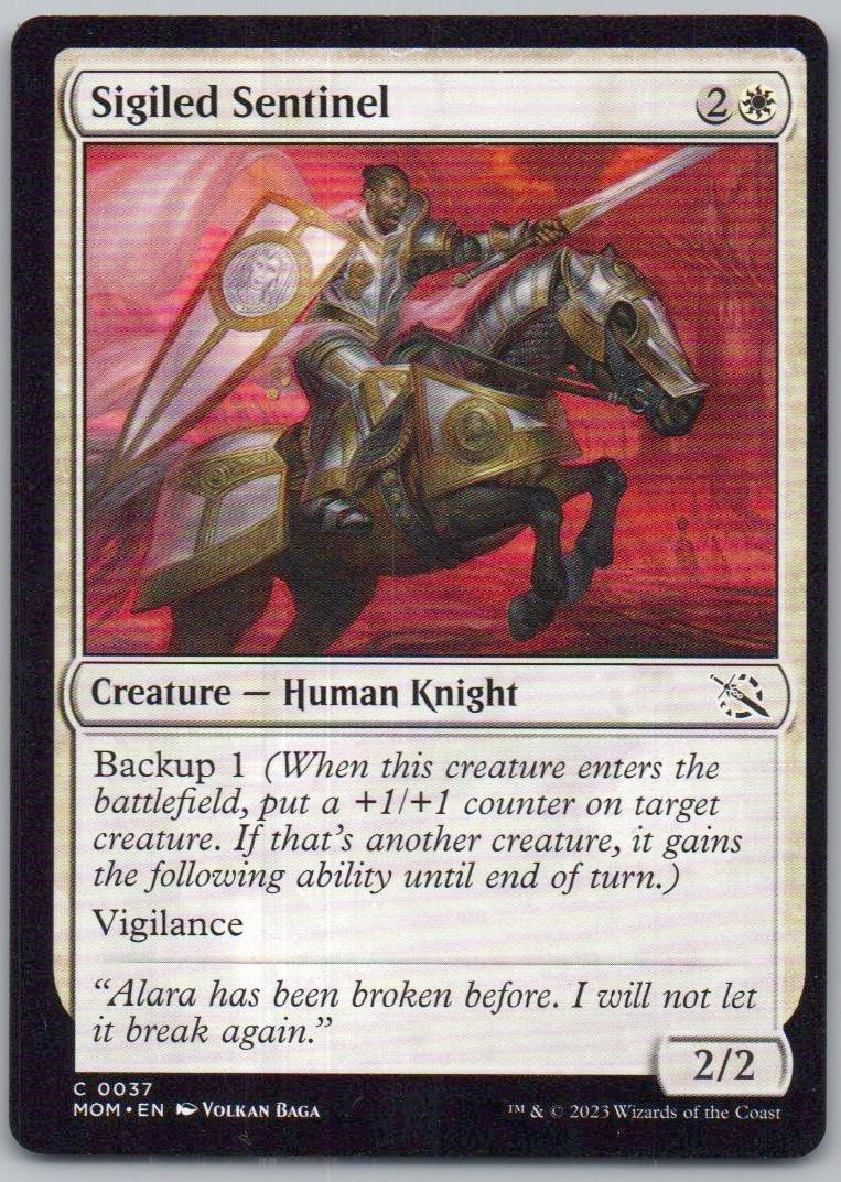 Sigiled Sentinel 37 0 Creature Card - March of the Machine