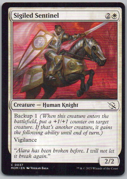 Sigiled Sentinel 37 0 Creature Card - March of the Machine