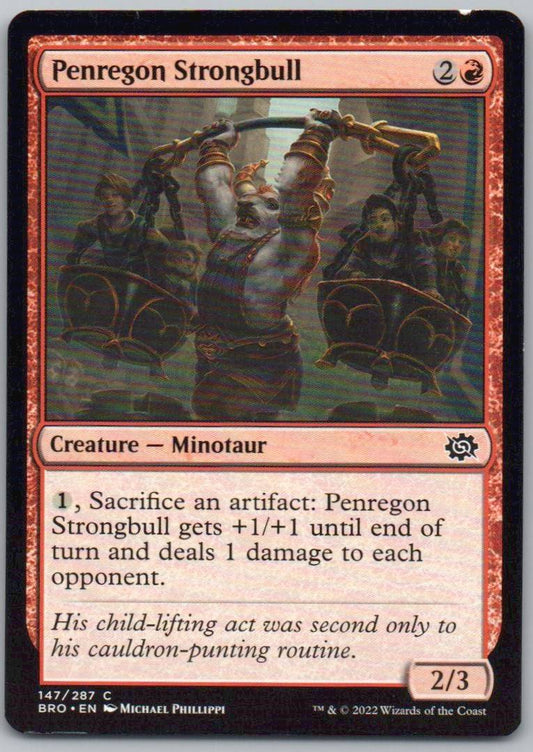Penregon Strongbull 147 Normal Creature Card - The Brothers' War
