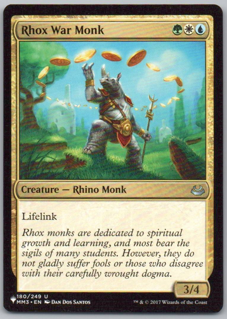 Rhox War Monk 180 Normal Creature Card - Modern Masters 2017