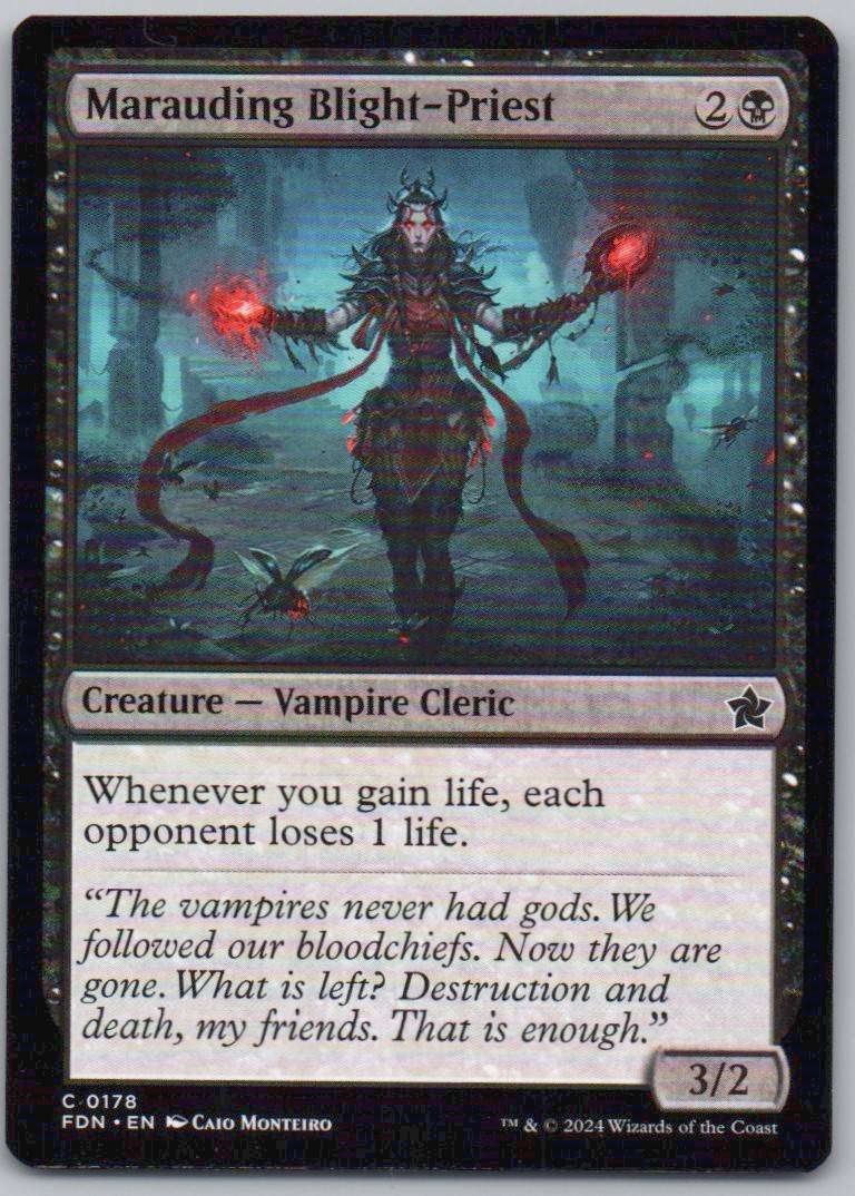 Marauding Blight-Priest 178 Normal Creature Card - Foundations