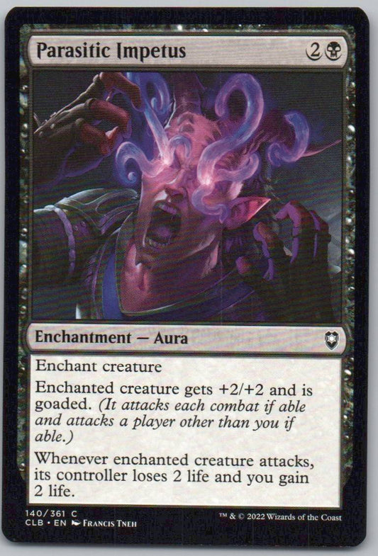 Parasitic Impetus 140 Normal Enchantment Card - Commander Legends: Battle for Baldur's Gate