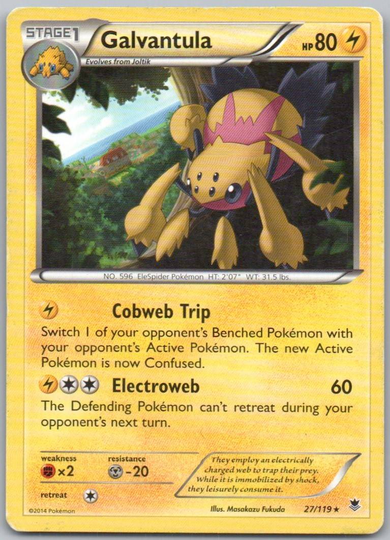 Galvantula 027 Normal Lightning Card - Phantom Forces