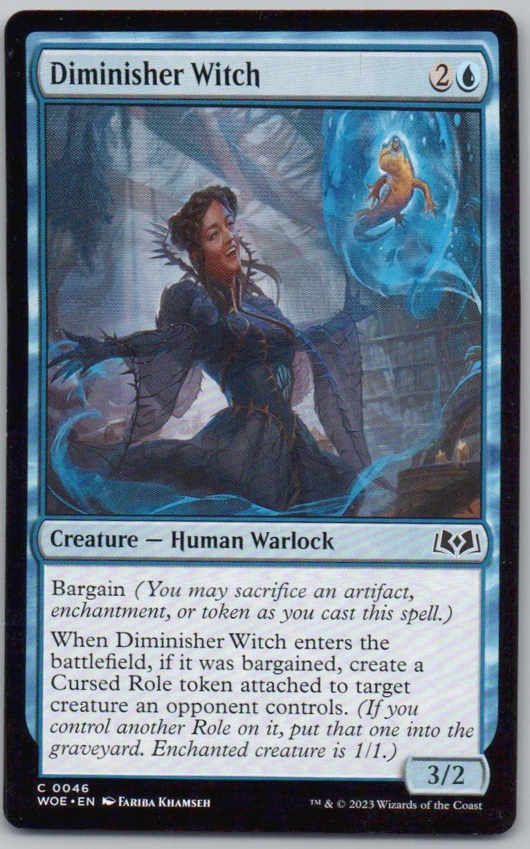 Diminisher Witch 46 Normal Creature Card - Wilds of Eldraine