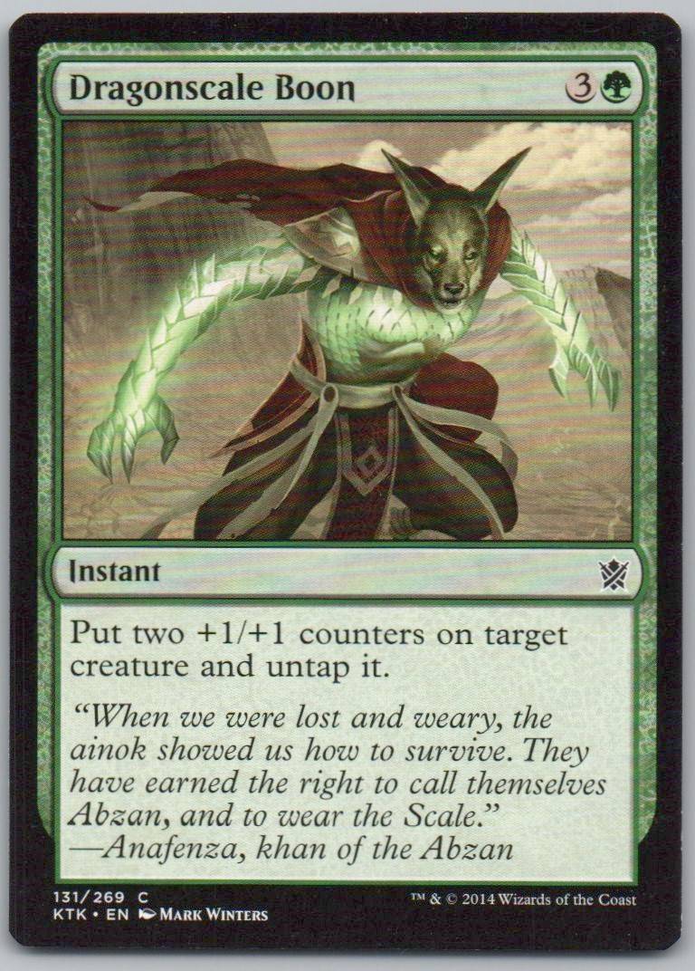 Dragonscale Boon 131 Normal Instant Card - Khans of Tarkir