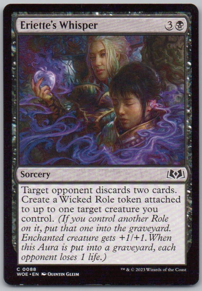 Eriette's Whisper 88 Normal Sorcery Card - Wilds of Eldraine
