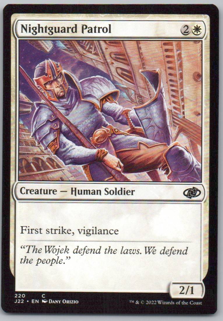 Nightguard Patrol 220 0 Creature Card - Jumpstart 2022